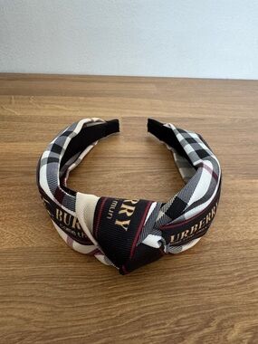 Plaid Cute Burberry Like Woman Headband